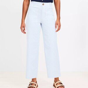 Women's Light Blue Striped Pants